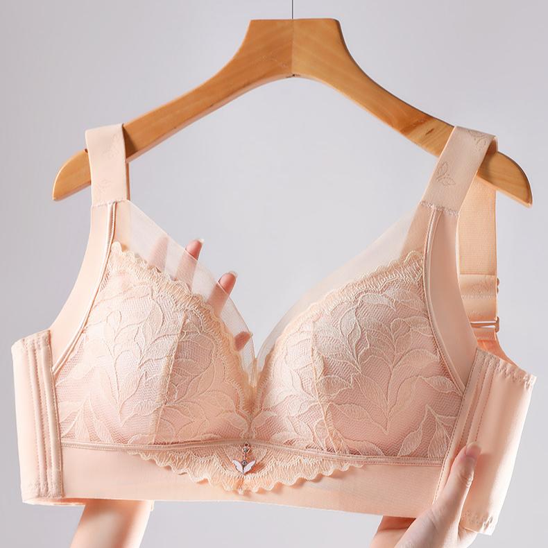 Full-cup Bra Women's Plate-size Bra Undergarment Bra Women's Bras Without Underwire Adjustable Close-in Bra Sexy Lace Bra