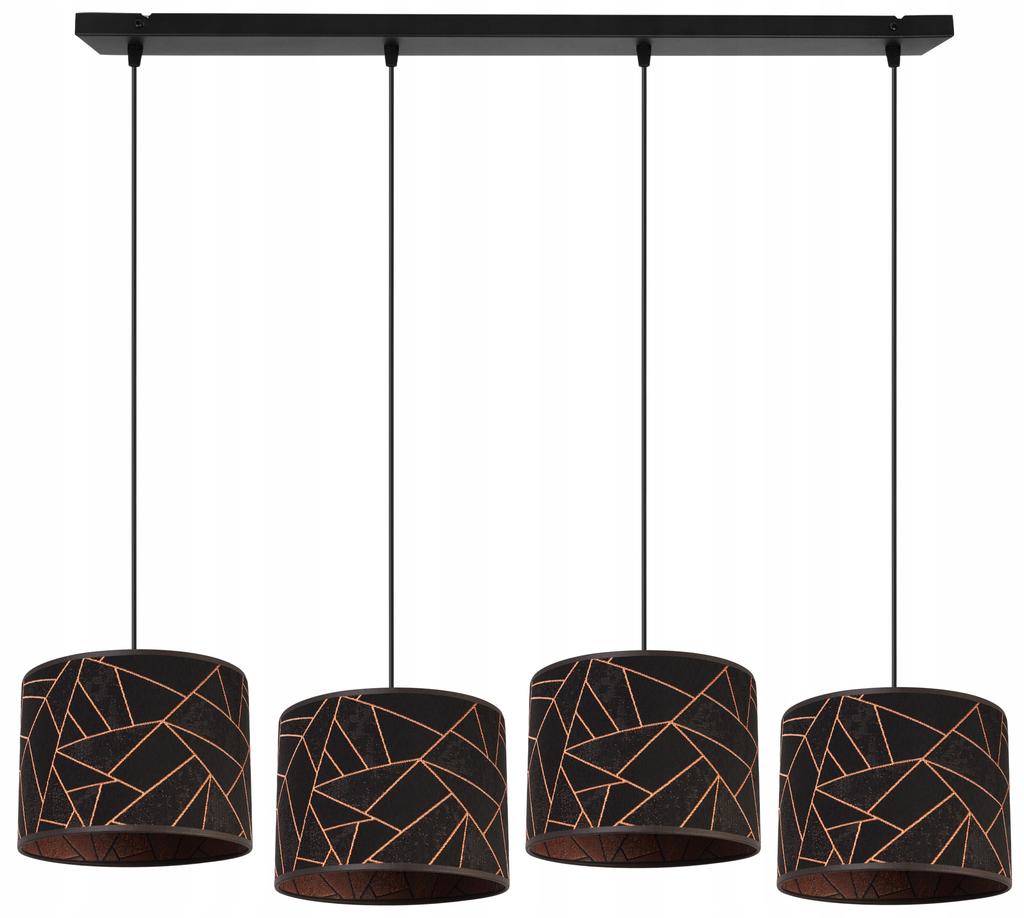 Hanging Lamp, Ceiling Chandelier, Lampshade, Pattern, Copper