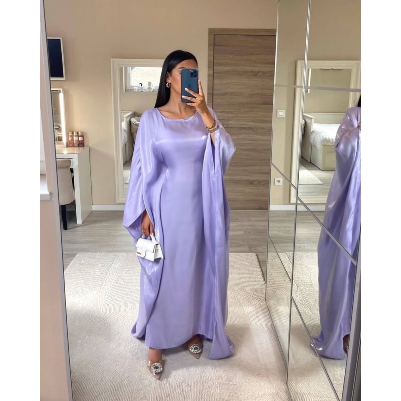 Spring and Summer Party Flash Cloth Dress Elegant Loose Robe Elegant Loose Robe Dress