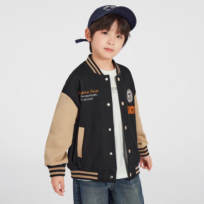 Duoduojia Boys' Sport Style Color-block Baseball Jacket