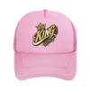 Royal King Script Street Graphic Mesh Baseball Cap Polyester Forward Observations Hat Adjustable Golf Hat Summer