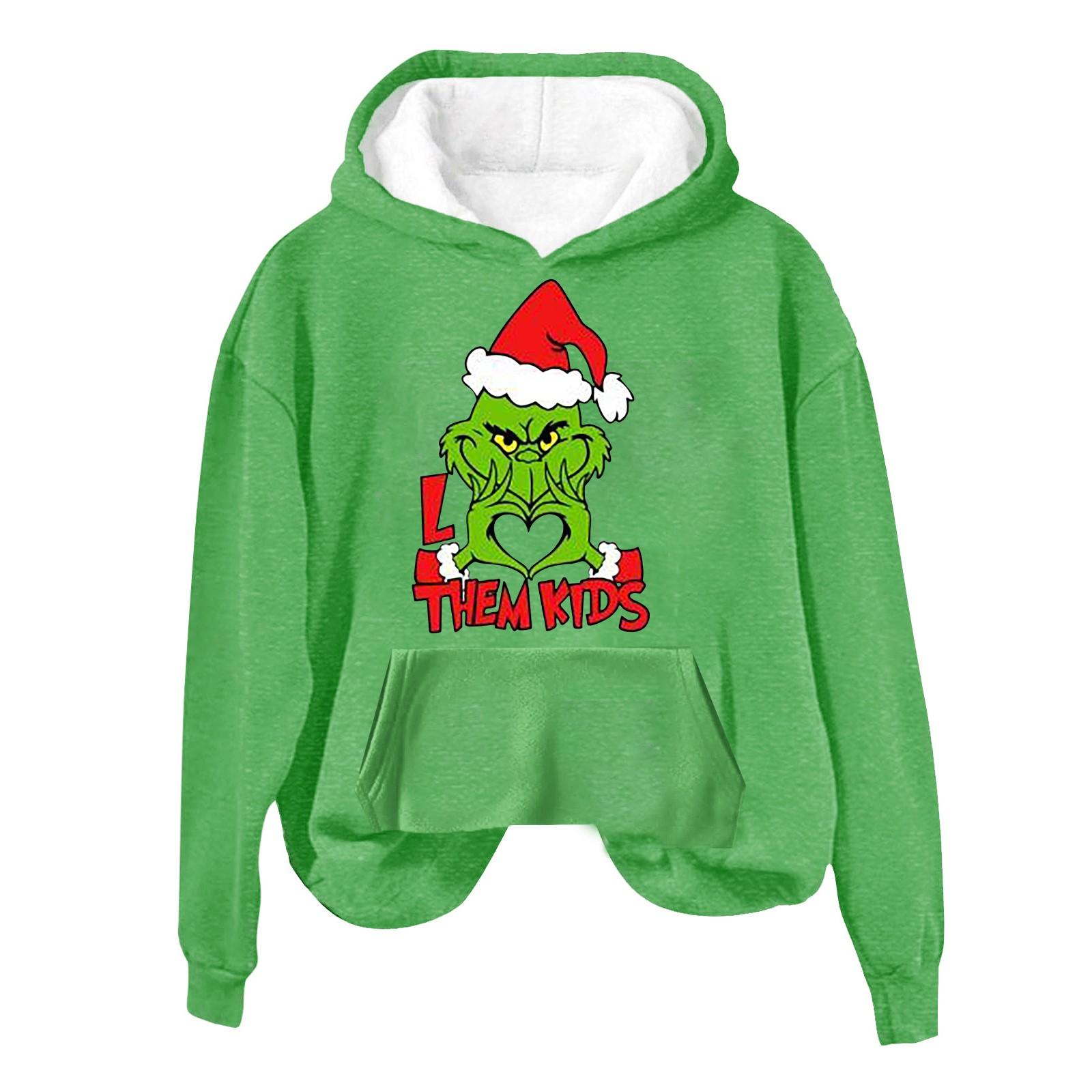 

Women s Fall And Winte Printed Pullover Hooded Sweatshirt Long Sleeve Fashion Sweatshirt L