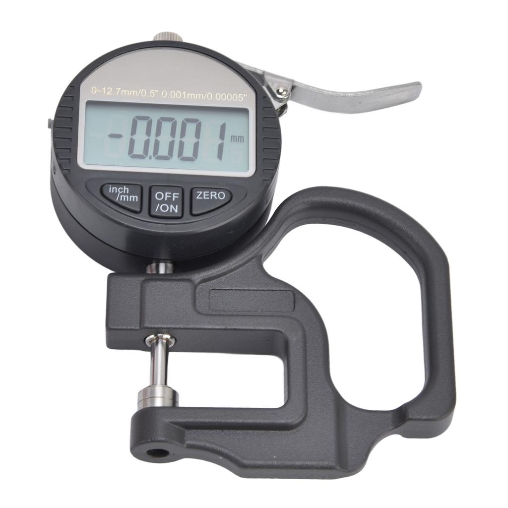 Elektronisches Dickenmessgerät, tragbares digitales LCD-Mikrometer, Dickenmessgerät 0?12,7 mm