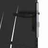 Garden Gate Black 110 x 130 cm Powder Coated Steel