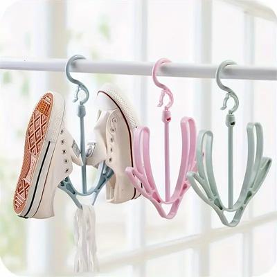 Winddichter Schuhtrocknerständer Balkon-Schuhständer Schuhtrocknerständer Kleiderbügel Schuhtrocknerständer Einfarbiger Haken