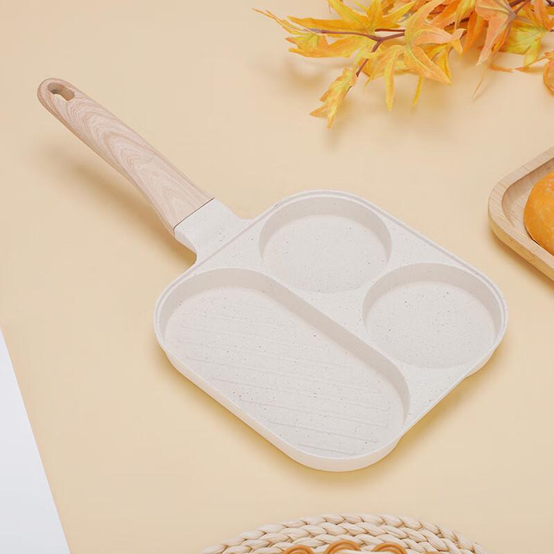 Maifan Stone Multi-Section Non-Stick Breakfast Frying Pan with Lid
