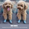 4pcs Mesh Holes Dog Shoes Non Slip Sole Pet Paw Covers Ventilated Puppy Shoes  Dirt Prevention