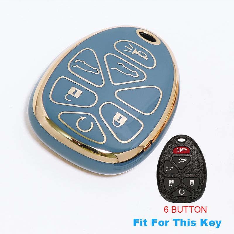 Schlüsselanhängerhülle für GMC Acadia 2007-2016 Yukon XL/Chevy Suburban Tahoe Traverse für Cadillac Escalade SRX für Buick Enclave