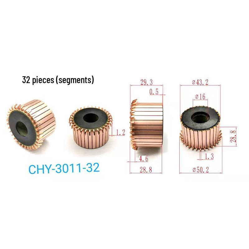 43.2x16x28.8 (29.3) 32P Hook Type Motor Commutator