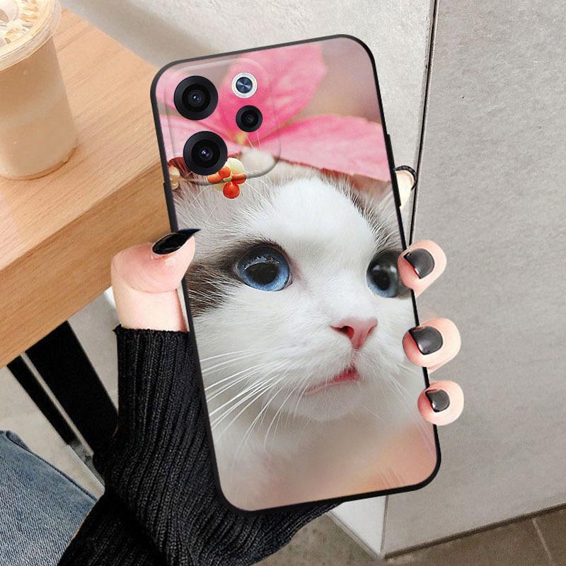 Voor OPPO Reno15 F FS 5G Hoesje CPH2801 Modieus Leeuw Bloemen Zacht TPU Siliconen Cover Voor OPPO Reno 15F 15FS Reno 15F 15FS Telefoonhoesje