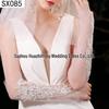 Elegant Pearl Bow Wedding Gloves - French Aesthetic for Bridal Portrait Styling