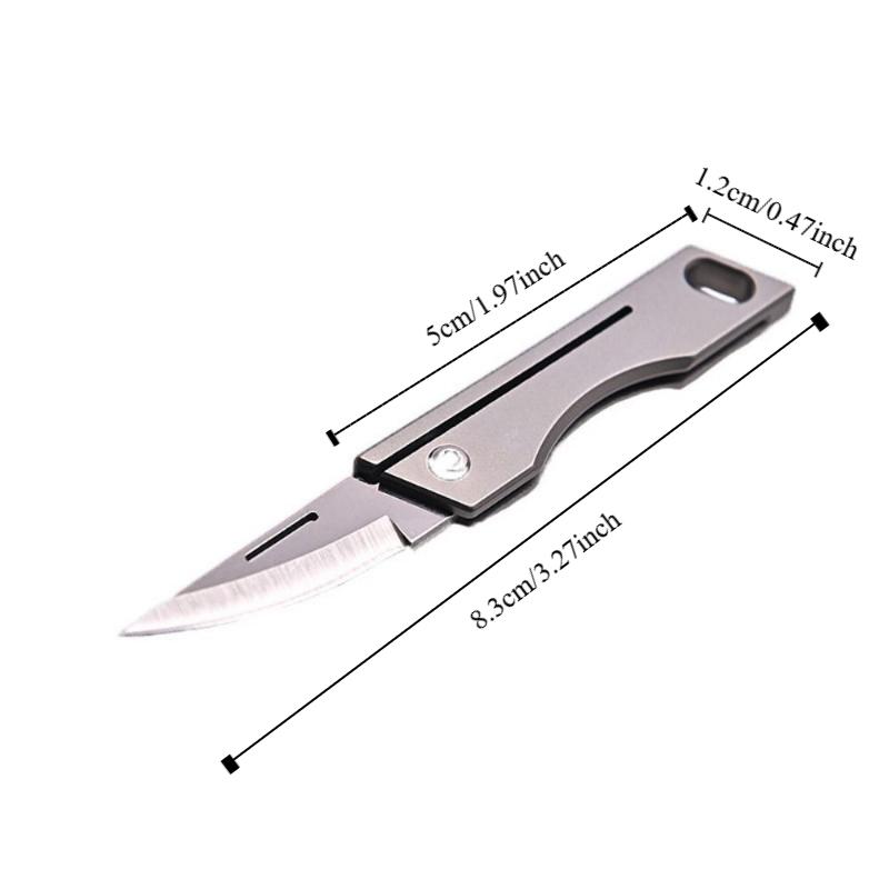 Keychain Pendant Portable Sharp Cutter Super Lightweight Sharp Outdoor Folding Cutter D2 Steel Multi-functional