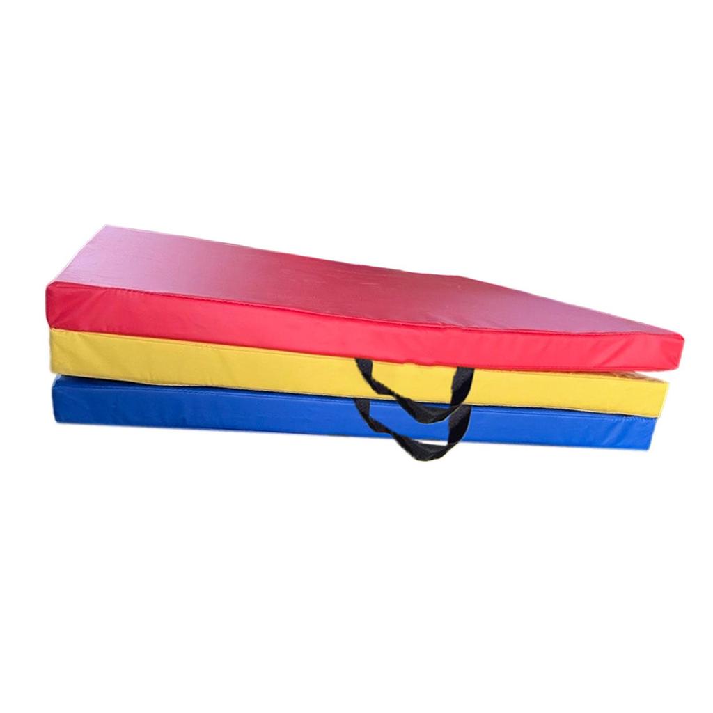 Exercise Mat with Carrying Handles, , Easy to Store, Lightweight, Foldable Mat, Gymnastics for