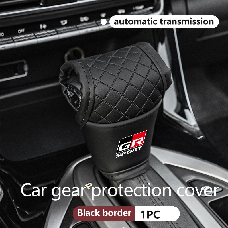 Car Shift Handle Cover Non-slip Wear-resistant Covers For Toyota GR Sport Crown RAV4 Yaris Land Cruiser Corolla Prius CHR