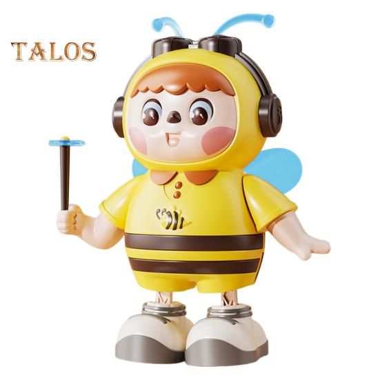 Electric Singing Dancing Bee Toy with LED Light Music Kids Walking Bee Toy Toddlers Boys Girls Interactive Educational Animal Musical Toy
