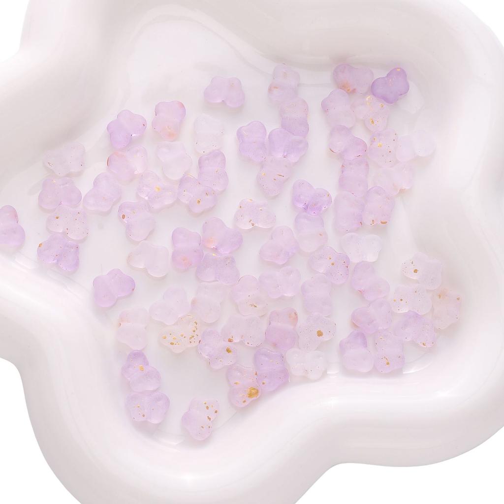 Contas Feitas à Mão 10 * 7 Acrílico Bloco de Cores Gradiente Ponto Ouro Borboleta Caseiro DIY Acessórios de Joalheria Contas de Fio de Mão Pingente de Bolsa Contas Soltas