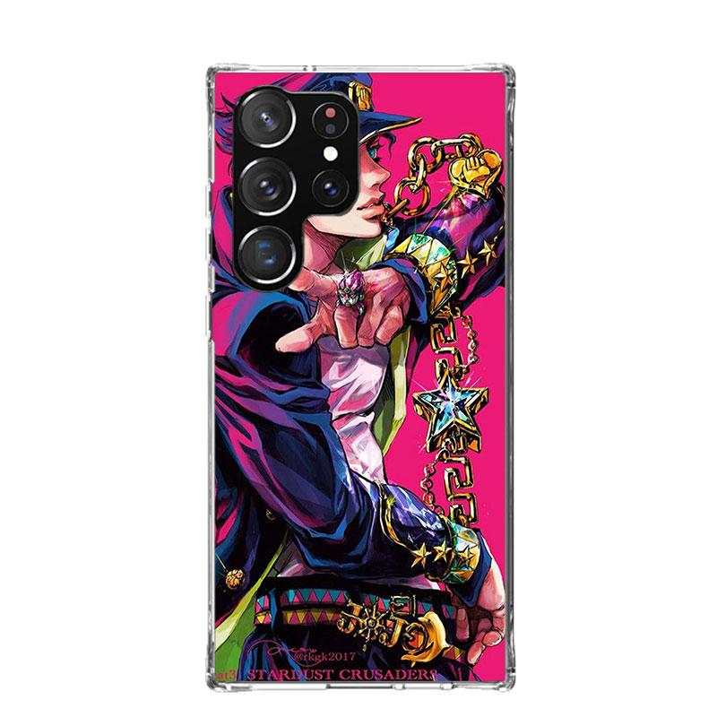 JoJo's Bizarre Adventure Kujo Jotaro Phone Case For Samsung Galaxy S26 Ultra S23 S24 S25 Edge S20 FE S21 S22 Plus Soft Print She