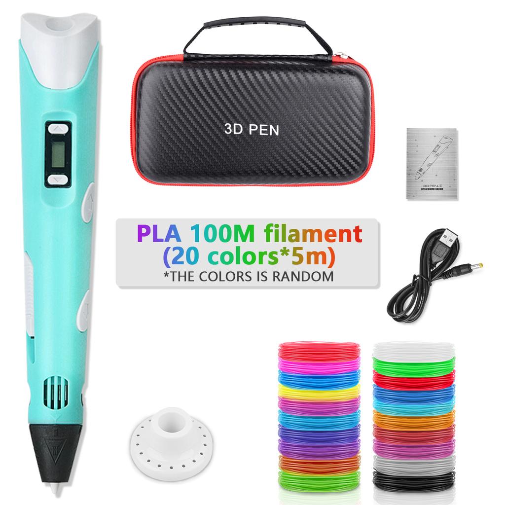 3D Printing Pen New 3D Pen with PLA Filament for Children Kids Creative DIY Pens Child's Birthday Gift Christmas