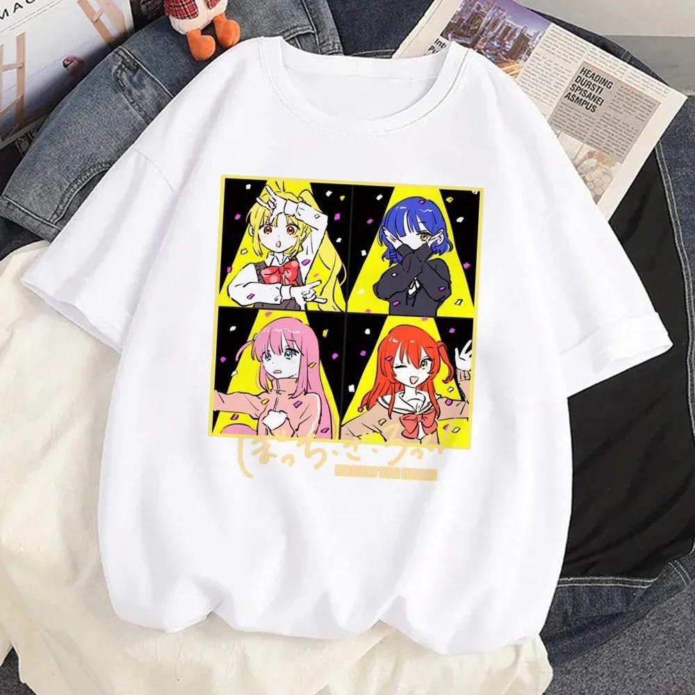 New Anime BOCCHI THE ROCK! Hitori Bocchi T-Shirt Women's Fun T-Shirt Kawaii Cartoon Unisex T-Shirt Gothic Y2k Women's Clothing