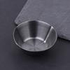 1Pc Stainless Steel Small Round Seasoning Dish  Pot Dipping Bowl Soy Sauce Cup Sushi Vinegar Soy Saucer Container Tray