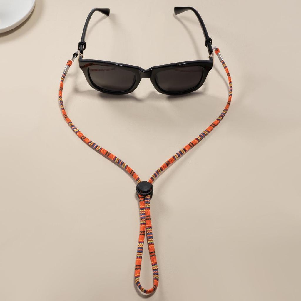 Ethnic Round Button Adjustable Anti-slip Eyeglass Retainer Strap