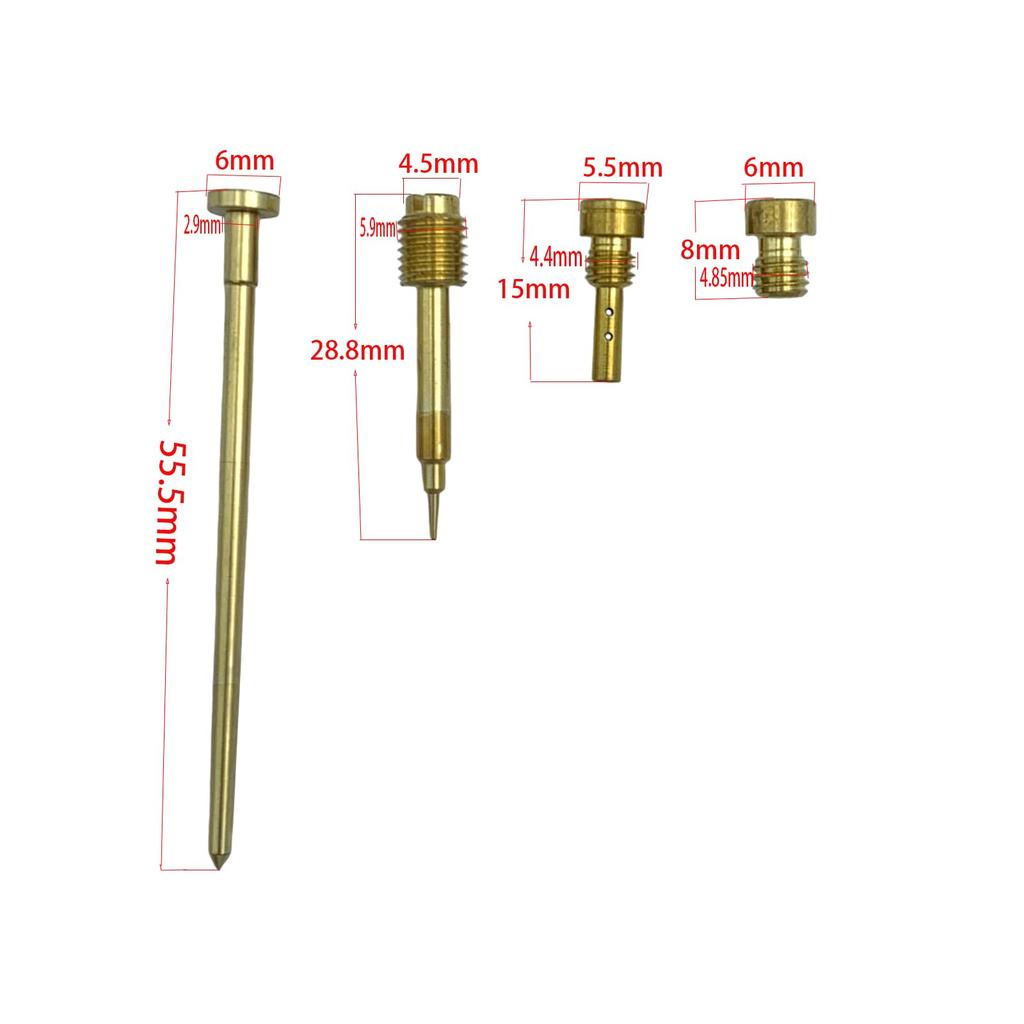 LandTank: 4 sets applicable to 1989-1996 Kawasaki Zephyr 400 Keihin carburetor repair kit, float and vacuum diaphragm configuration
