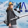 Ski Pole Carrier Strap Ski Shoe Straps Fixing Belt Durable Snowboard Shoulder Strap for Winter Outdoor Sports Ski Accessories