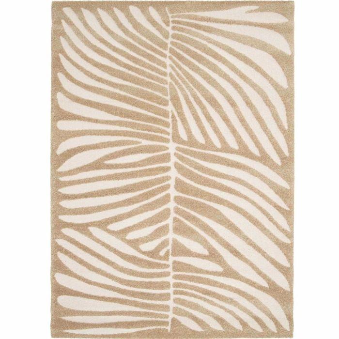 Tapis à relief doux moderne beige 160x230