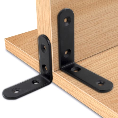 Set of 10 L-Shaped Angle Brackets, 40*40*16mm, 90-Degree Brackets, Corner Braces, Reinforcement Brackets, Joint Brackets, Stainless Steel, Rust-Resist