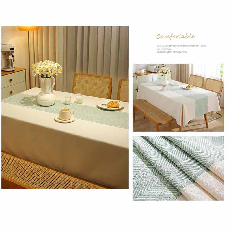 Thickened Imitation Cotton Linen Dining Household Square Wear-resistant Waterproof Oil Proof Tablecloth