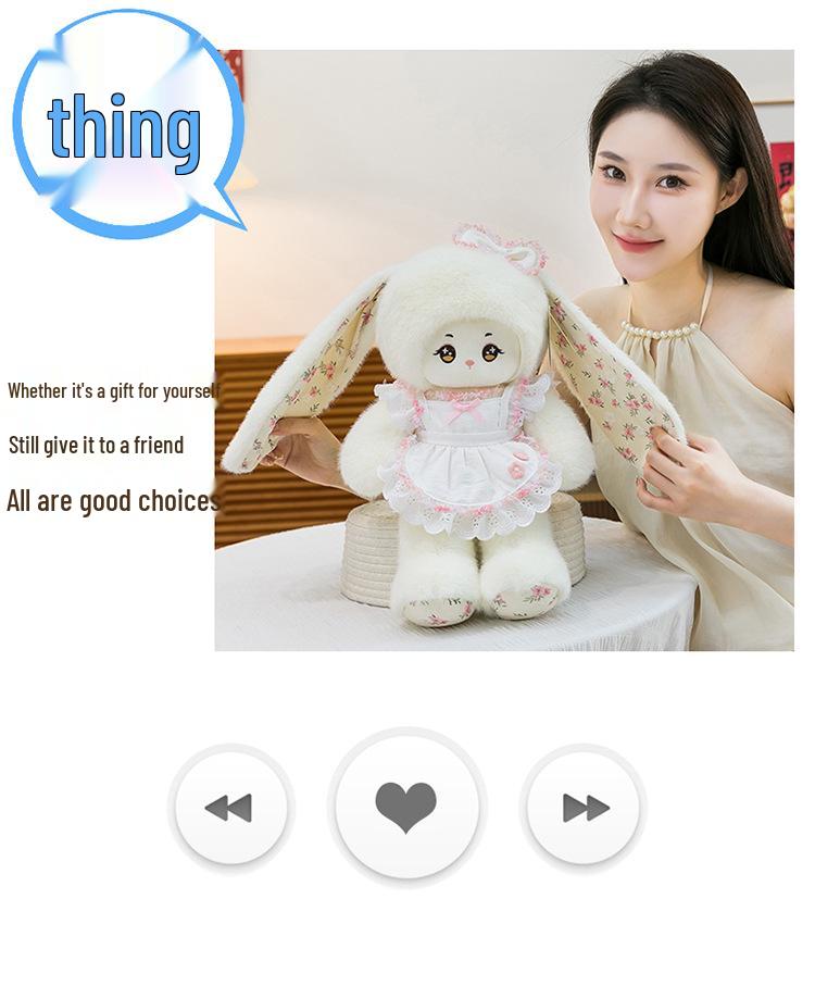 Nina's Cute Sheep & Rabbit Plush Doll: Long-Eared Children's Companion & Pillow Gift