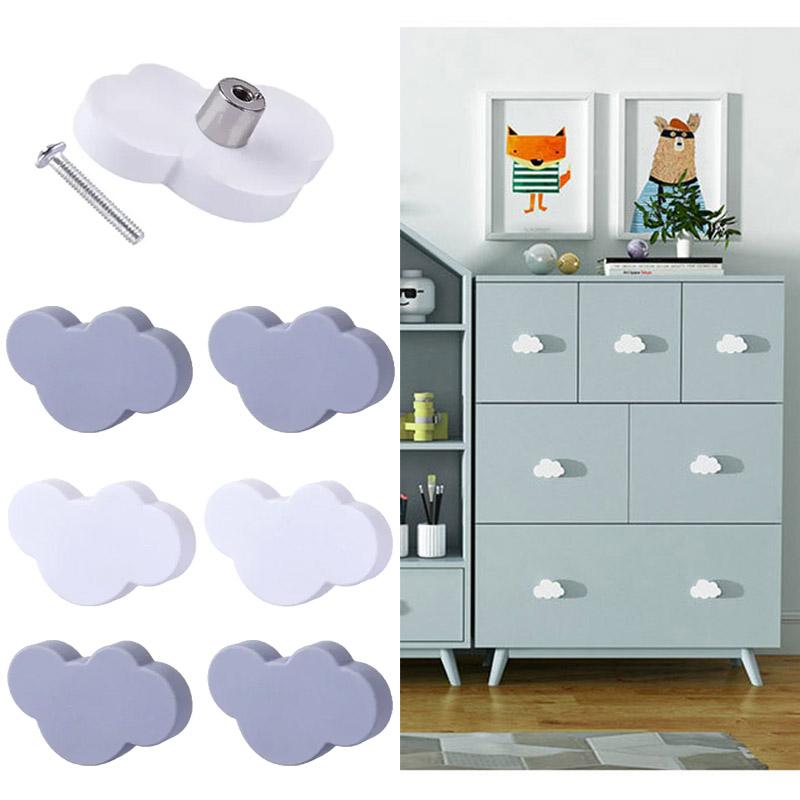 Maniglia per Mobili Nuvola Bianca Maniglie Carine Cartoni Animati Pomelli Decorazione Stanza per Bambini Armadietti Maniglia per Cassetto Armadio Vendita all'Ingrosso