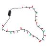 Light Glowing Led Necklace Flashing Light-Up Blinking Christmas Lights Costume Necklace 8 Led Bulbs Glow Props Party Supply