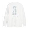 Puma Mmq Service Line Long-Sleeve Tee With Back Graphic Print Unisex Tops White 620840-02