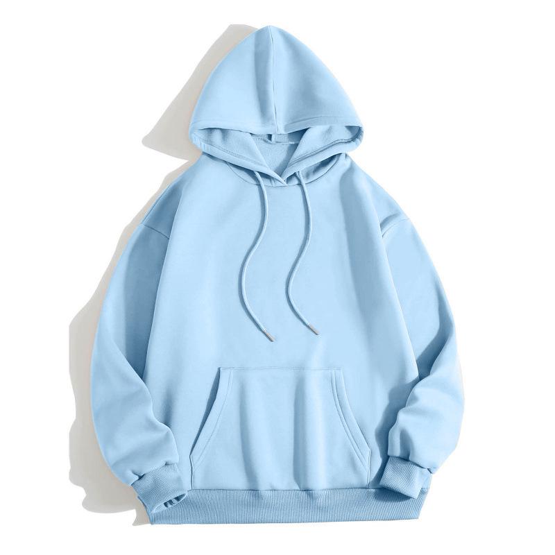 Men's Thickened Oversized Velvet Hoodie - Unisex Sweatshirt, Large Size