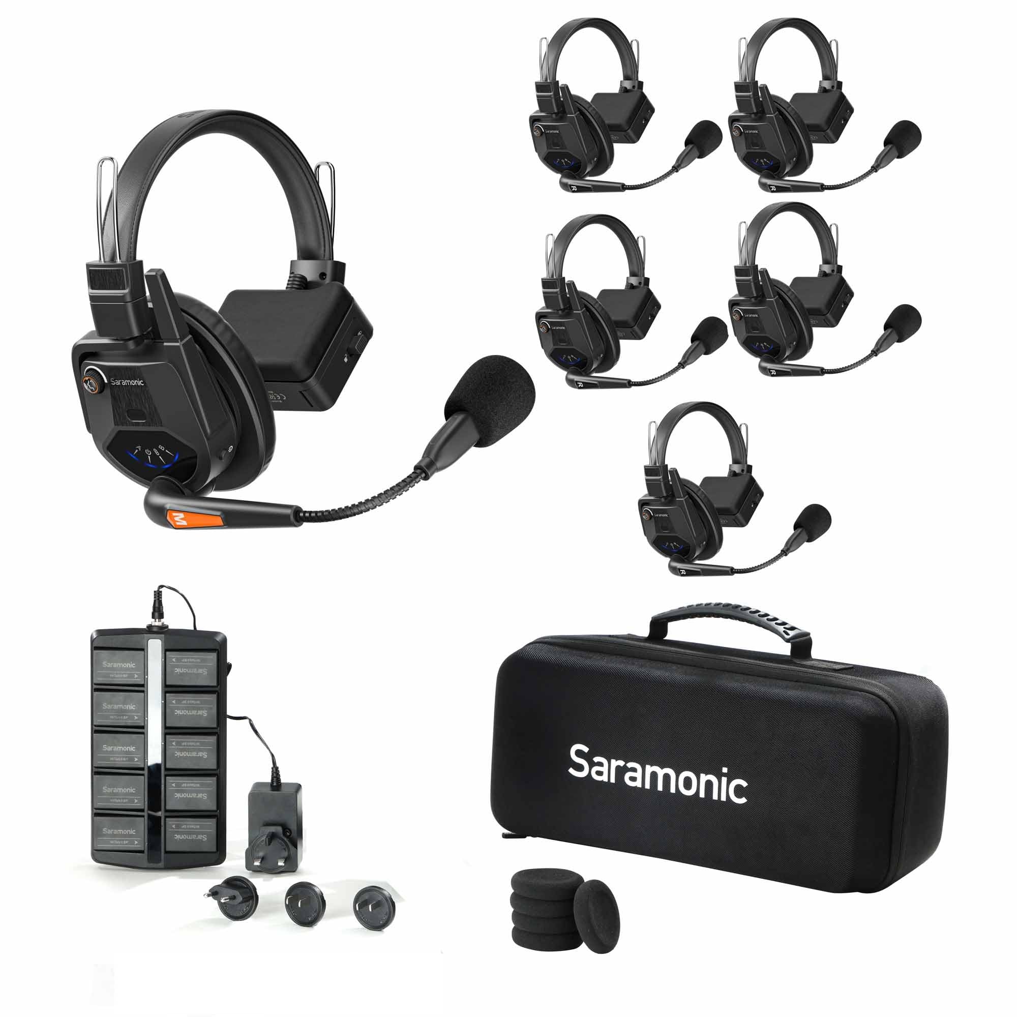 

Saramonic Full Duplex Wireless Intercom System WiTalk9 Single Ear Headset 5 1.9GHz (for People/With Case) чорний