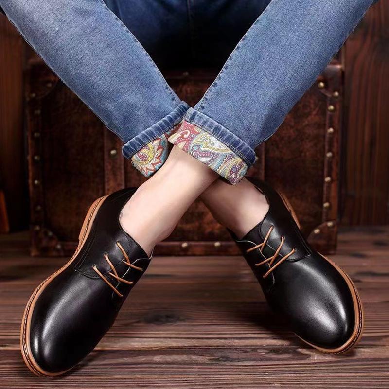 Men Luxury Brand Designer Sneakers High Quality Casual Business Leather Shoes Men Oxfords