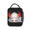 The Cheerful Pirate Flashing Signs Lunch Bag  Anime One Piece Funny Lunch Box For Child Cooler Bag Thermal Tote Handbags