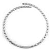 Hachi Pure Titanium Women's Magnetic Hematite Anti-Static Necklace, Healthy, Luxury Jewelry, Silver, 47cm