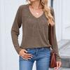 Women Tops Long Sleeve R-Neck Shirts Fall Fashion  Casual Business Tunic Blouses