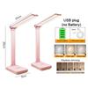 Lamp Rechargeable Multifunctional USB Desk Lamp Touch Dimmable 3 Levels Foldable Rechargeable Eye Light for Bedroom Desk Bedside