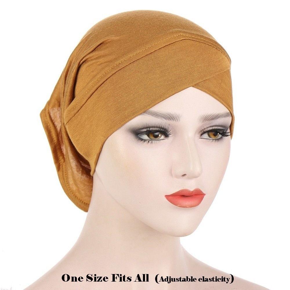 Cotton Under Scarf Caps Jersey Under Hijab Bonnet Comfortable Fit Inner Cap  for Women