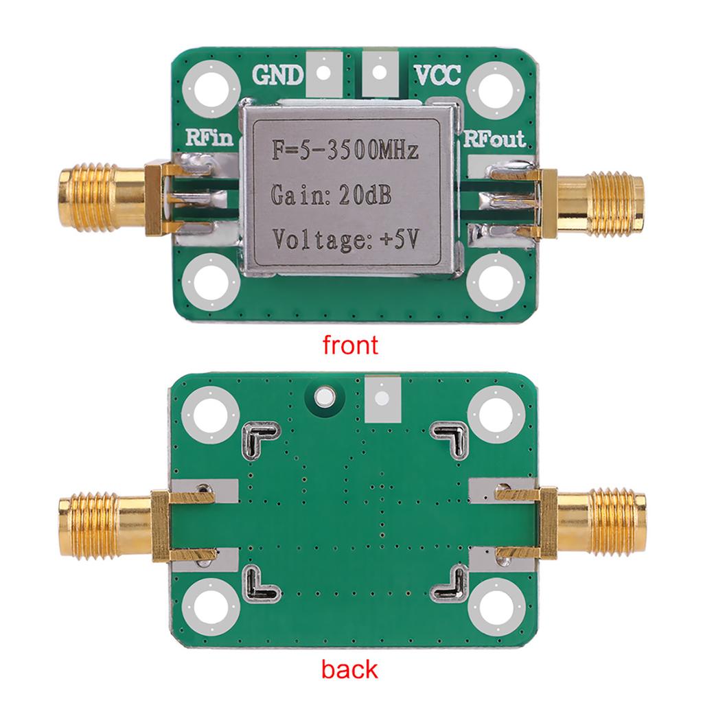 Ham Radio Module LNA 5-3500MHz 20dB Gain Broadband Low Noise RF Amplifier With Shielding Shell Low Noise Amplifier RF Amplifier