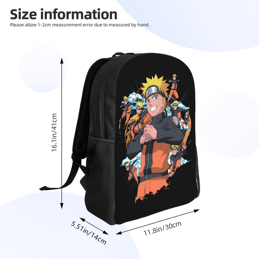 N-Narutoes Uzumaki Travel Backpack Men Women School Laptop Bookbag Manga College Student Daypack Bags