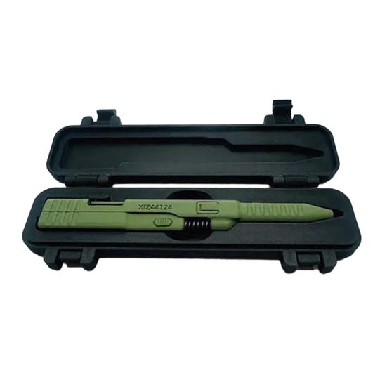 Taktyczny długopis akcji suwakowej, drukowany w 3D długopis kulkowy EDC z akcją zamka, z wymiennym wkładem, unikalny prezent dla mężczyzn kolekcjonerów