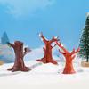 Christmas Tree Micro Landscape with Snowflake Ornaments - Zakka Accessories