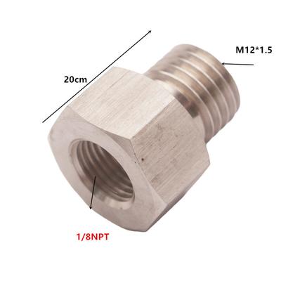 1 Juego Adaptador de Montaje NPT 1/8" Hembra a Métrico M12X1.5 Macho Reemplazo Coche/automóvil me