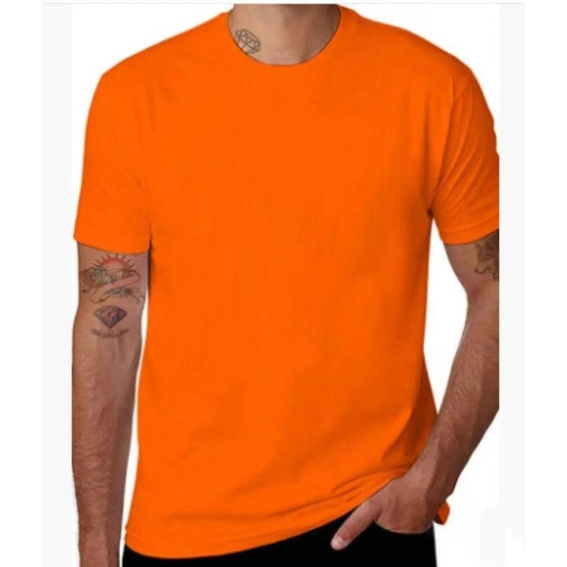 Unisex Solid Color Plain T-Shirt Classic Crew Neck Short Sleeve Basic Casual Tee XXXL