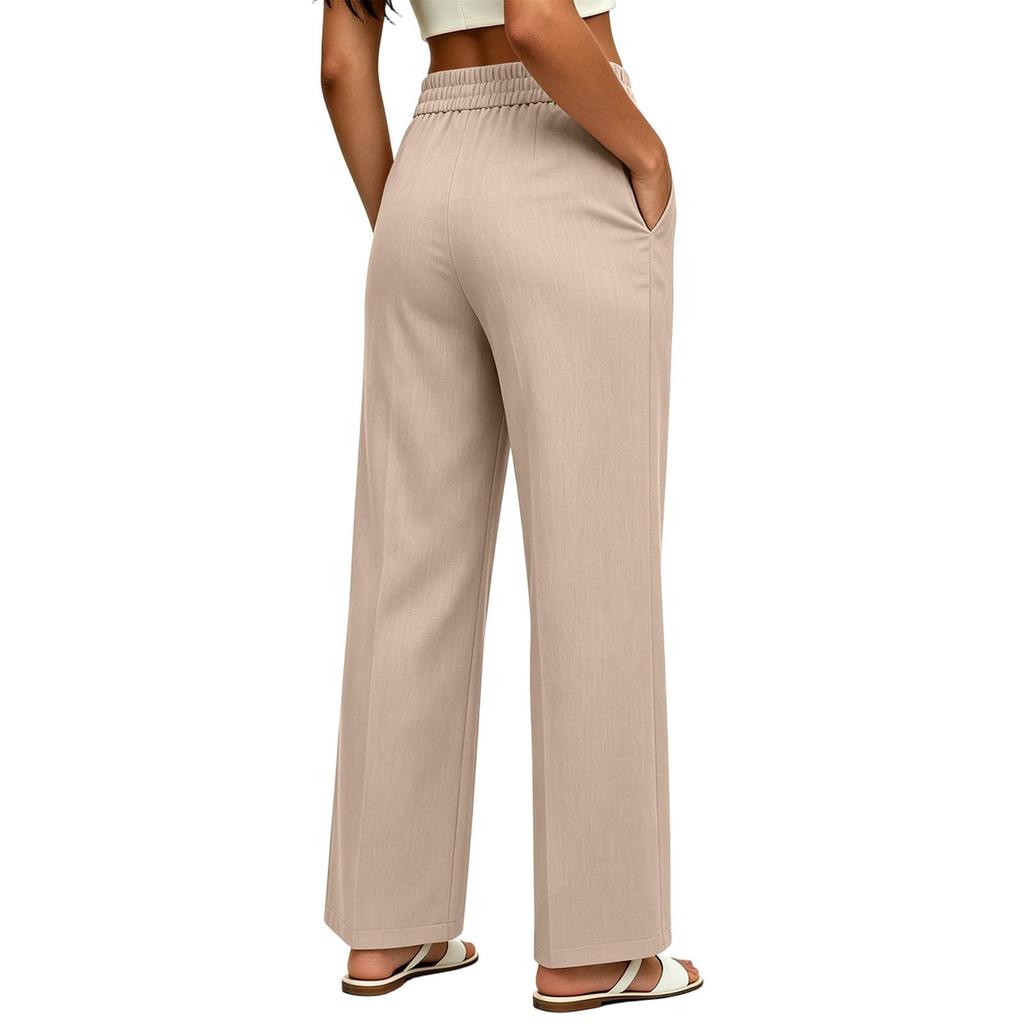 Women's Casual Wide Leg Pants with Pockets for Everyday Wear