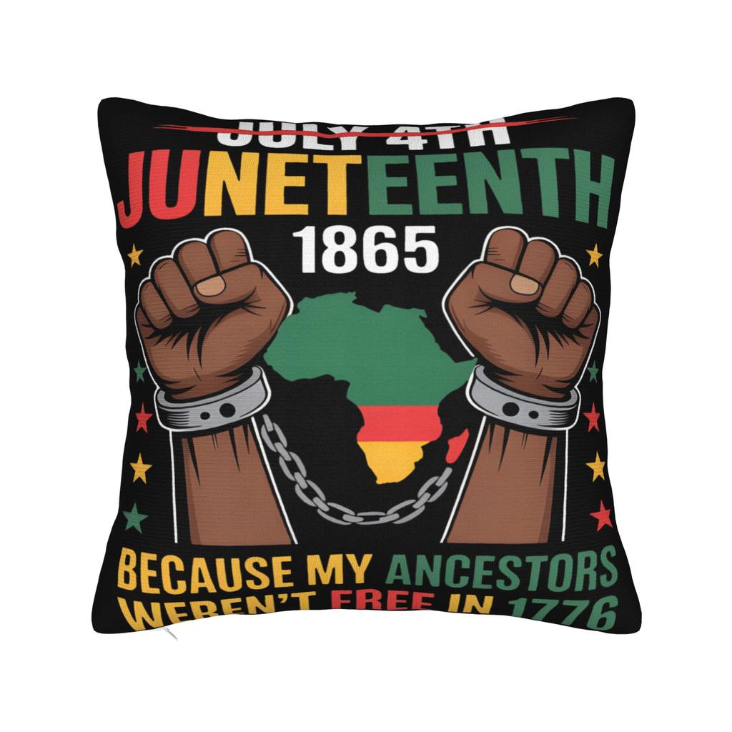 Juneteenth Day June Th African American Pride Pillow Cover Printing Cushion Cover Decoration Pillow Case Cover Bedroom